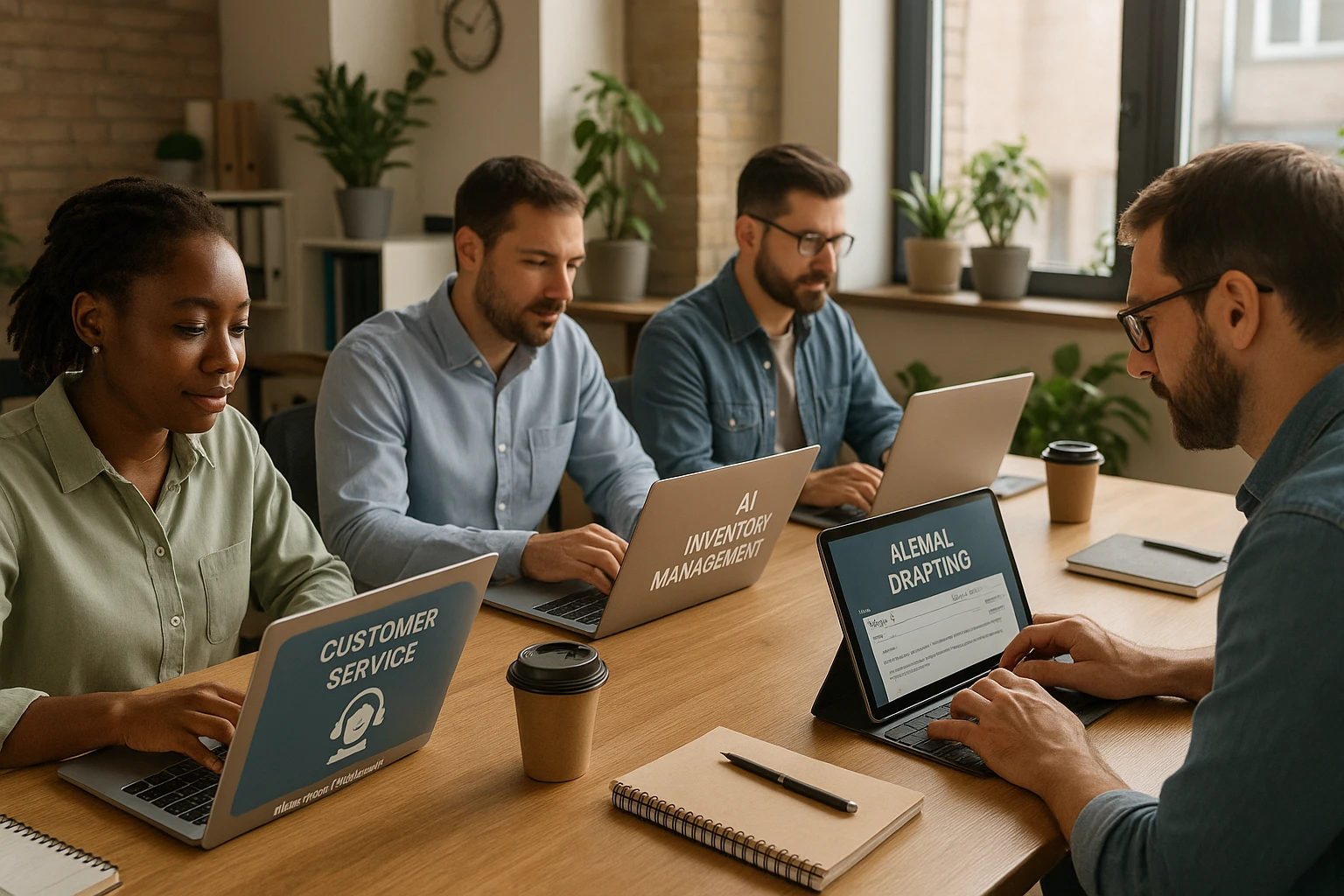 AI tools being used in a small business setting